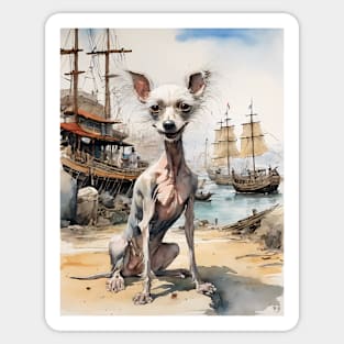 Chinese Crested Dog Sticker